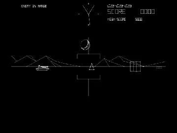 Battle Zone (cocktail) screen shot game playing